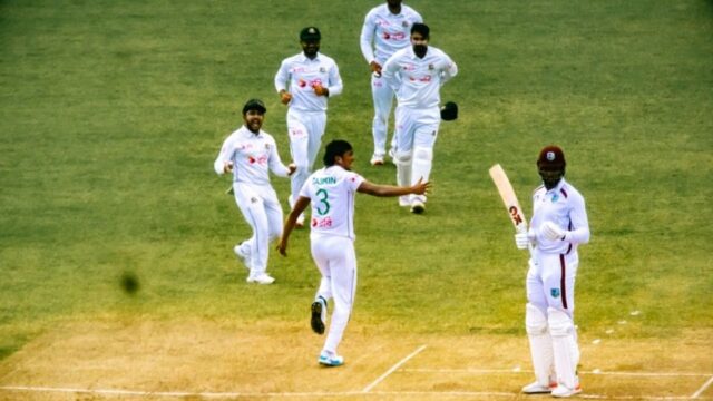 News Room : Roach, Seales build the road to victory for West Indies despite Taskin six-for – The Island