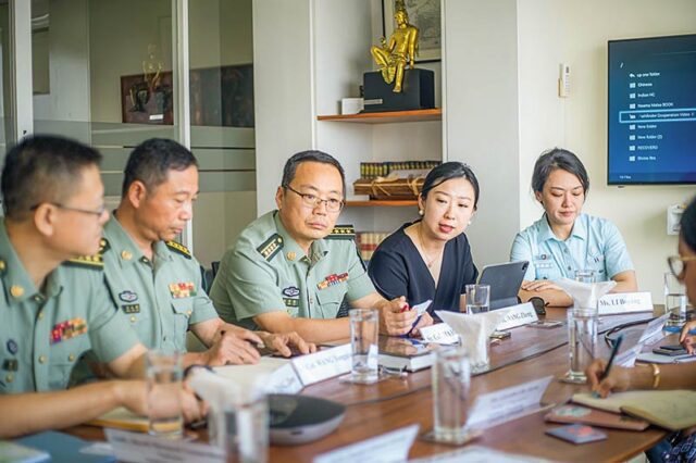 News Room : Pathfinder Foundation welcomes delegation from Academy of Military Sciences, China – The Island