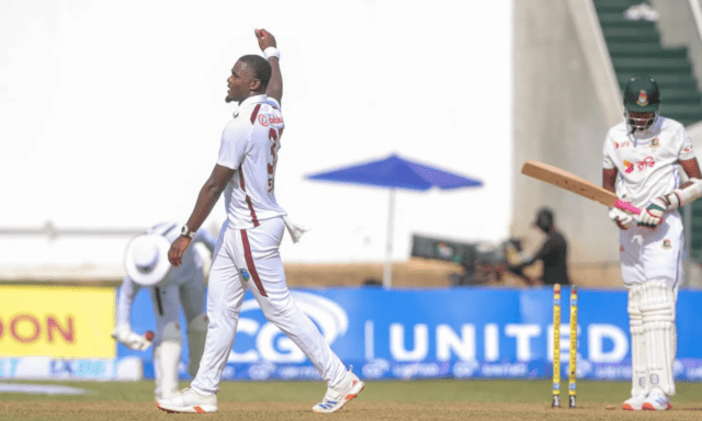 News Room : Seales’ 4 for 5 gives West Indies control as Bangladesh fold for 164 – The Island