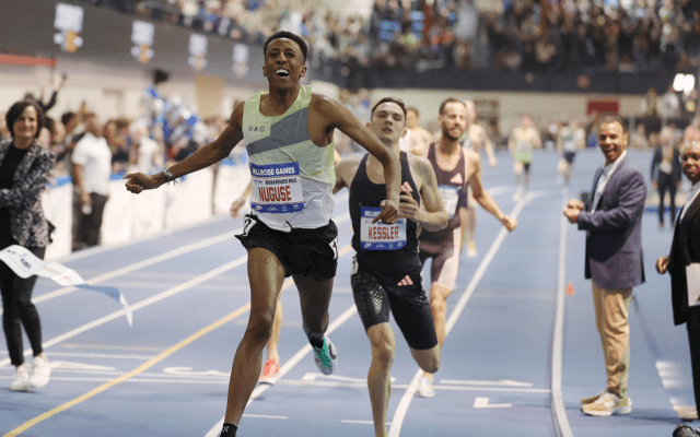 News Room : Yared Nuguse breaks world indoor mile record in New York