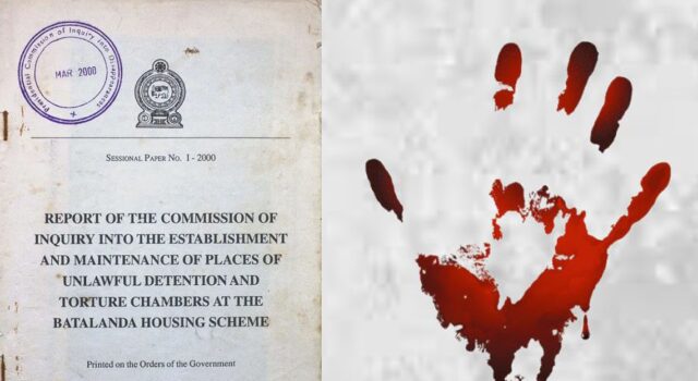 News Room Breaking Batalanda Commission Report to Be Tabled
