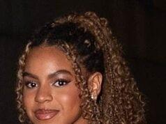 News Room : Beyonce’s girl Blue Ivy, 13, looks just like her famous mom as she supports grandma Tina Knowles at Angel Ball