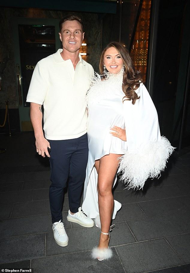 News Room : Charlotte Dawson and fiancé Matthew Sarsfield look happier than ever as they celebrate her birthday with Tulisa and friends – one year after sexting scandal left relationship ‘strained’