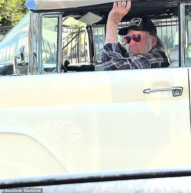 News Room : Legendary rocker Neil Young shares support for Jimmy Kimmel as he drives vintage convertible for 80th birthday