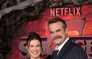 News Room : Millie Bobby Brown REUNITES with David Harbour at Stranger Things premiere after bullying and harassment claim News Room Millie Bobby Brown REUNITES with David Harbour