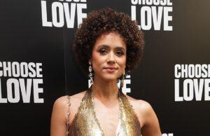 News Room Nathalie Emmanuel wows in a plunging gold