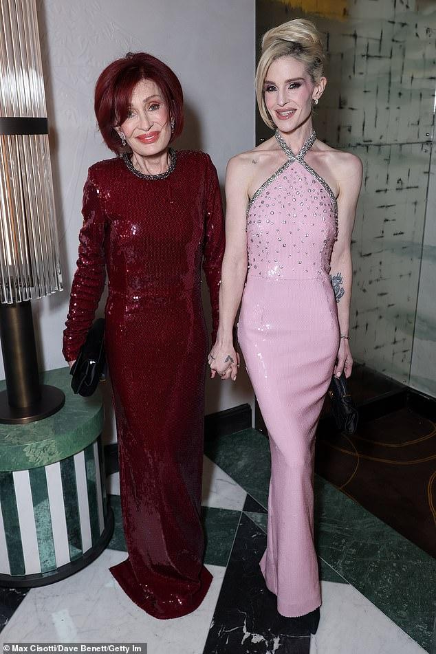 News Room : Sharon Osbourne makes her first public appearance since the death of her beloved husband Ozzy as she joins her daughter Kelly at a glitzy London event hosted by Rebecca Vallance