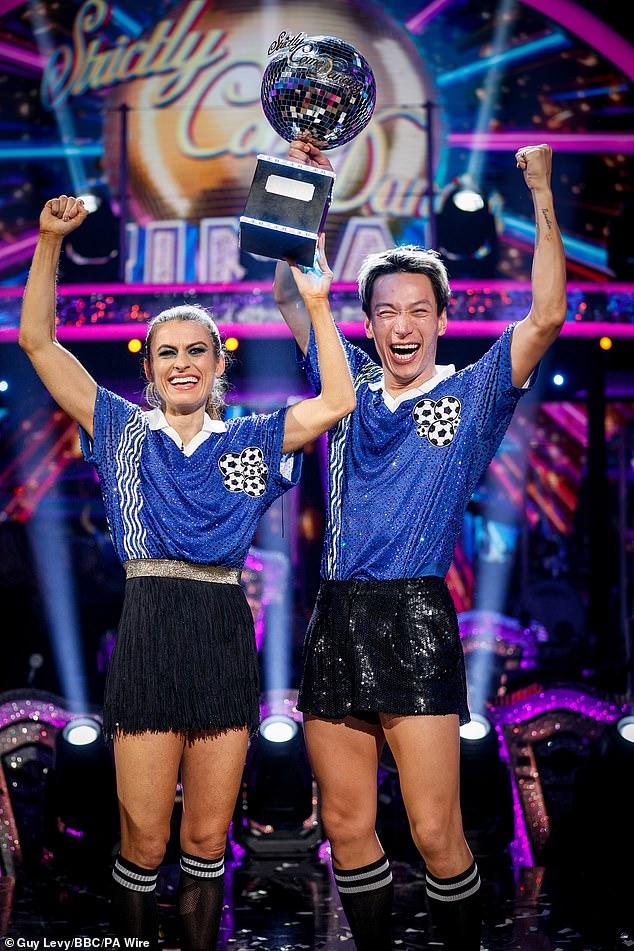 News Room : Ex-Lioness Karen Carney roars to Strictly victory as she lifts the Glitterball trophy while Tess Daly and Claudia Winkleman waltz off with tribute from Queen Camilla
