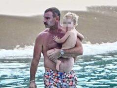 News Room : Liev Schreiber goes shirtless on rare family vacation with wife and all three kids after mystery hospitalization