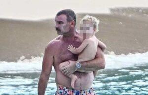 News Room Liev Schreiber goes shirtless on rare family