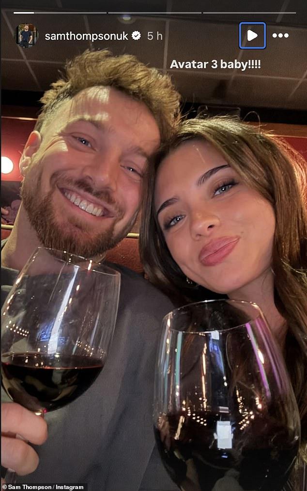 News Room : Sam Thompson and new girlfriend Talitha Balinska look cosy as they enjoy a date night at the cinema