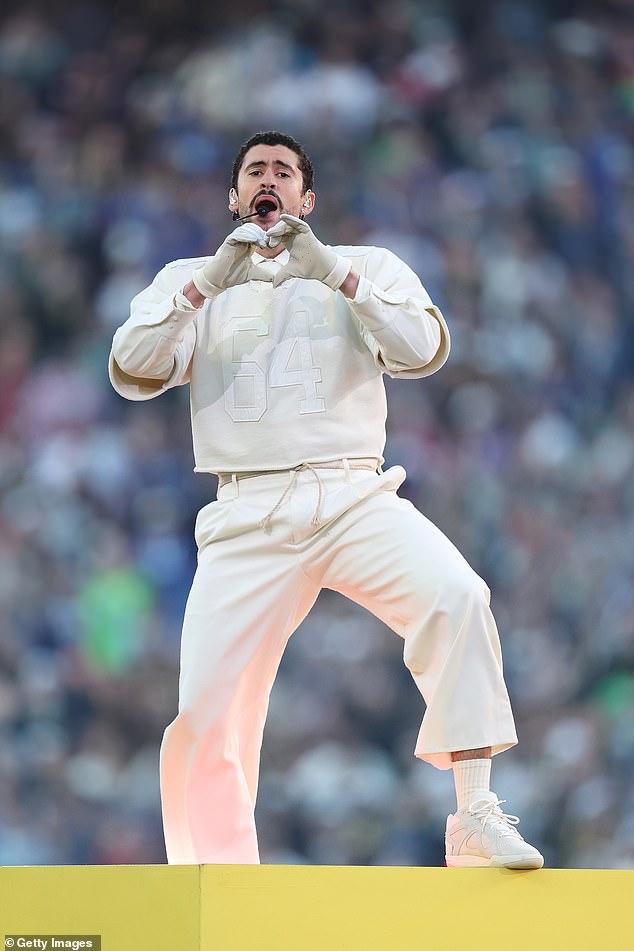 News Room : Bad Bunny sends fans into meltdown as he storms the Super Bowl halftime show stage with Lady Gaga and Pedro Pascal
