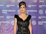 News Room : Salma Hayek is a dazzling bombshell in black lace gown with glam Gigi Hadid and Anne Hathaway at Breakthrough Prize Ceremony News Room Salma Hayek is a dazzling bombshell in