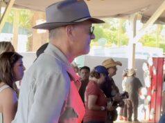 News Room : Tom Hanks proudly sways along to son Chet Hanks’ music as nepo baby performs at Stagecoach