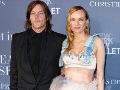 News Room : Diane Kruger glows in embellished bralette and ostrich feathers skirt with partner Norman Reedus at star-studded NYC Ballet Spring Gala