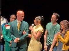News Room : Kim Kardashian delivers emotional speech on stage at Broadway play in front of Adrien Brody and Tessa Thompson