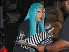 News Room : North West, 12, startles with BLEACHED brows and black grillz as she’s supported by dad Kanye and stepmom Bianca Censori at pop-up event for her new album