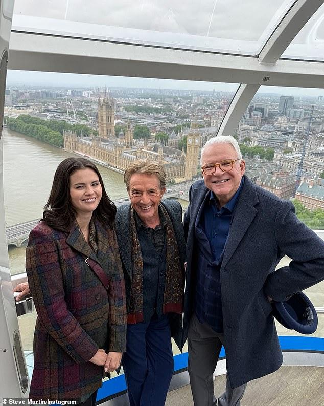 News Room : Only Murders in… London? Selena Gomez joins her co-stars Steve Martin and Martin Short for a sightseeing trip in the capital as they film new season