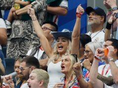 News Room : England WAGs Megan Pickford, Ellie Alderson and Ashlyn Castro cheer from the stands at thrilling World Cup game against Croatia