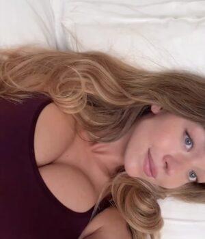 News Room : Sydney Sweeney flaunts famous cleavage in skimpy two-piece as she films herself in bed… after Euphoria boss defended her OnlyFans storyline News Room Sydney Sweeney flaunts famous cleavage in skimpy
