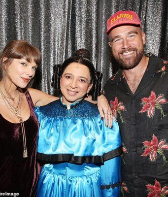 News Room : Taylor Swift and Travis Kelce take Broadway! Engaged couple make surprise appearance at Maya Rudolph-starring play in NYC… as their wedding date nears News Room Taylor Swift and Travis Kelce take Broadway