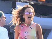 News Room : Ciggie-smoking Pip Edwards lets loose in Mykonos like no one is watching: Who’s who of socialites – including a skinny Shelley Sullivan – party on a yacht for wild Euro summer News Room Ciggie smoking Pip Edwards lets loose in Mykonos