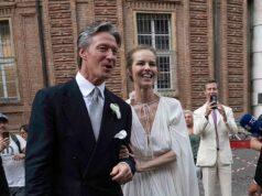 News Room : Eva Herzigova, 53, stuns in a Lanvin bridal gown as she finally marries businessman Gregorio Marsiaj in Italy after 25 years together