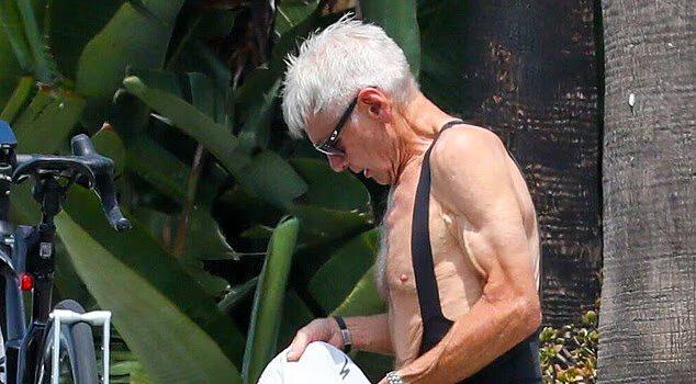 News Room : Harrison Ford, 83, shows off impressive physique as he goes shirtless in public on LA outing News Room Harrison Ford 83 shows off impressive physique