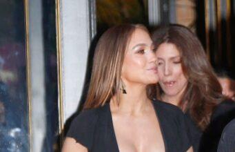 News Room : Jennifer Lopez, 56, puts on an eye-popping display as she goes bra free in a very plunging top in Paris News Room Jennifer Lopez 56 puts on an eye popping