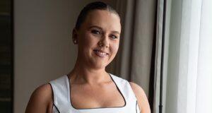 News Room : Kate Kane poses in custom England ‘corset’ ahead of Three Lions’ match in Mexico – as WAGs and fans wait for delayed match to kick off