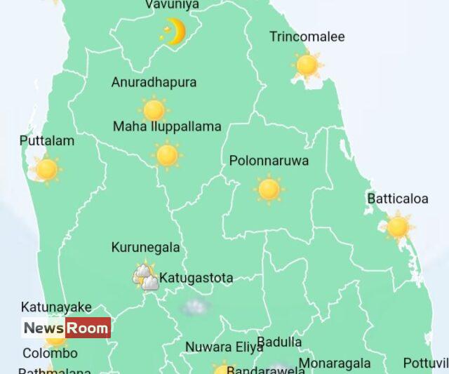 News Room : Fair weather except in Western, Sabaragamuwa, Southern