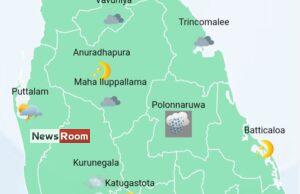 News Room : Heavy showers above 100mm in Western, Sabaragamuwa, Central, North-Western and Southern provinces – The Island