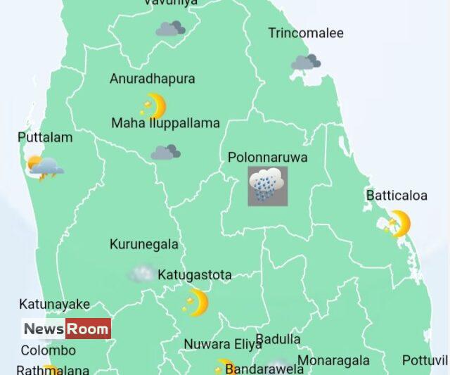 News Room : Heavy showers above 100mm in Western, Sabaragamuwa,