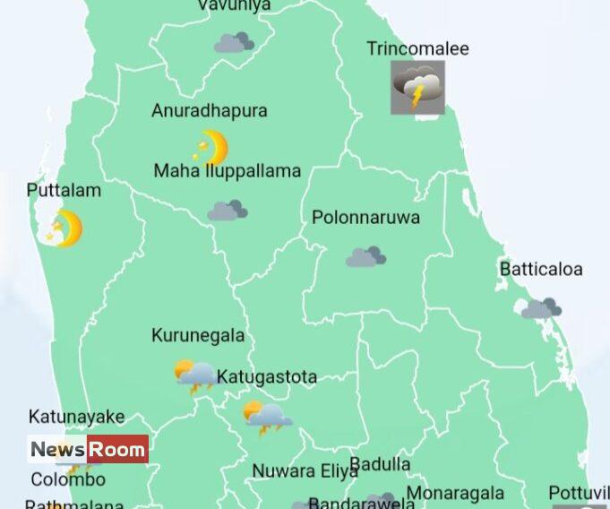 News Room : Heavy showers in Western, Sabaragamuwa, Central, North-Western and Southern provinces – The Island