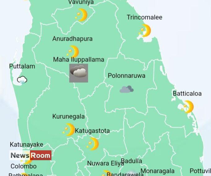 News Room : Showers in Sabaragamuwa, Central, North-Central, Uva and North-Western provinces and in Trincomalee and Mullaitivu districts – The Island