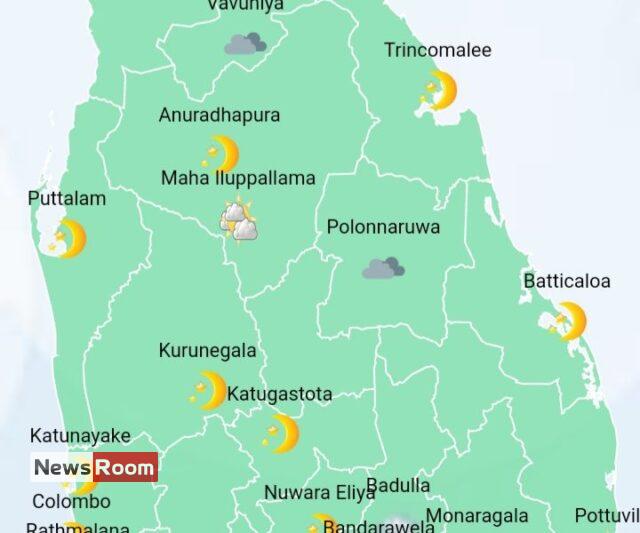 News Room : Showers in Sabaragamuwa, Western, Central, Southern, North-Western,