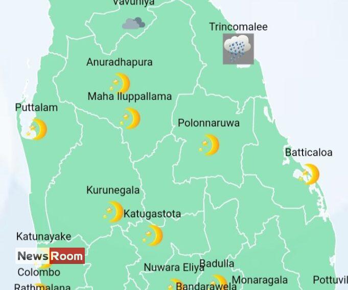 News Room : Showers or thundershowers will occur over most parts of the island in the afternoon – The Island
