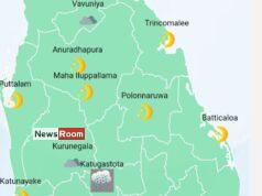 News Room : Showers in Western, Sabaragamuwa, Central, North-Western and Northern provinces and in Galle and Matara districts – The Island