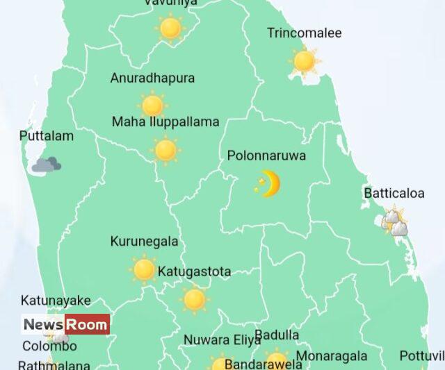 News Room : Several spells of showers in Western, Sabaragamuwa,