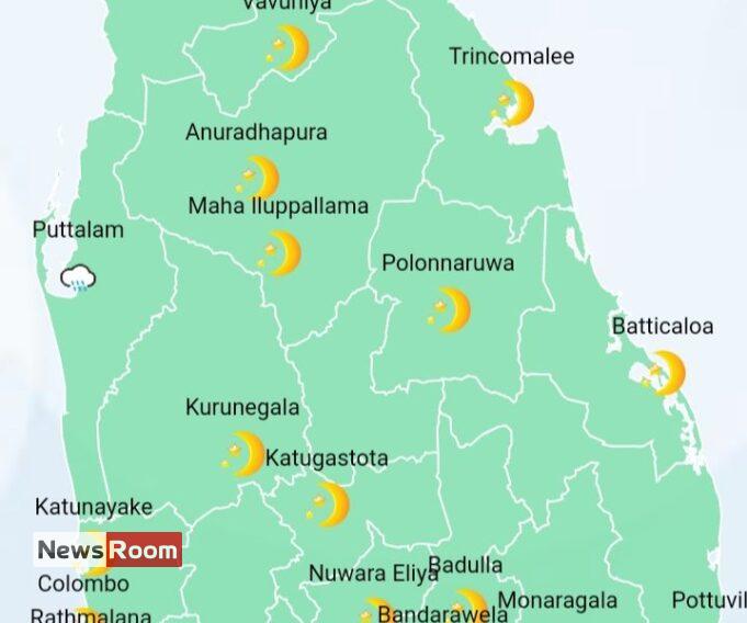 News Room : Showers in Western, Sabaragamuwa, Central, Eastern, Uva and North-Western provinces and in Galle and Matara districts – The Island