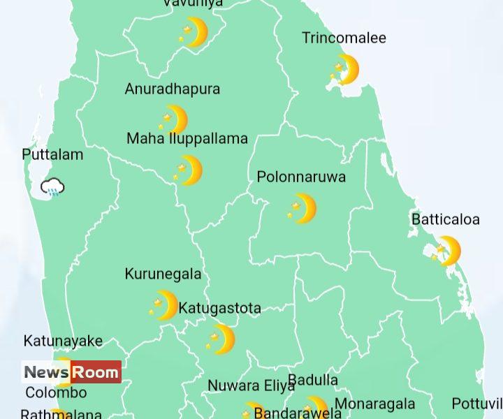 News Room : Showers in Western, Sabaragamuwa, Central, Eastern, Uva