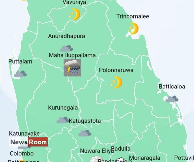 News Room : Showers in Western, Sabaragamuwa, Central, North-Western, Northern