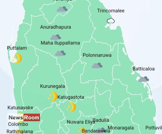 News Room : Showers in Western, Sabaragamuwa, Central, North-Western and
