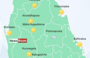 News Room : Showers in Western, Sabaragamuwa, Central, Uva and Eastern provinces and in Galle, Matara and Polonnaruwa districts – The Island News Room Showers in Western Sabaragamuwa Central Uva and