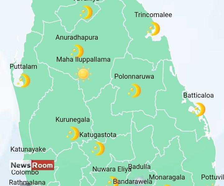 News Room : Showers or thundershowers will occur at several