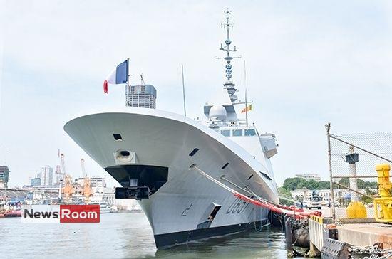 News Room : French Naval Ship Lorraine arrives in Colombo