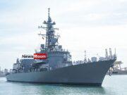 News Room JMSDF ship SAMIDARE DD 106 arrives at port