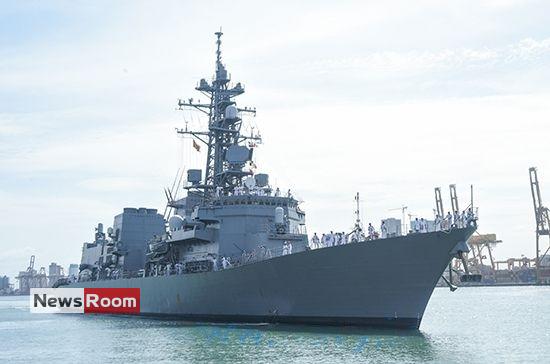 News Room : JMSDF ship SAMIDARE (DD-106) arrives at port of Colombo