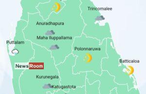 News Room : Light showers in Western, Sabaragamuwa and North-western provinces and in Kandy, Nuwara-Eliya, Galle and Matara districts – The Island