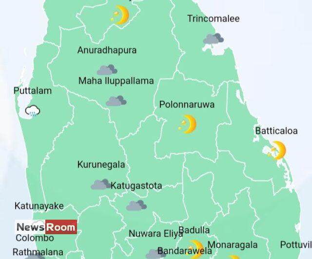 News Room : Light showers in Western, Sabaragamuwa and North-western